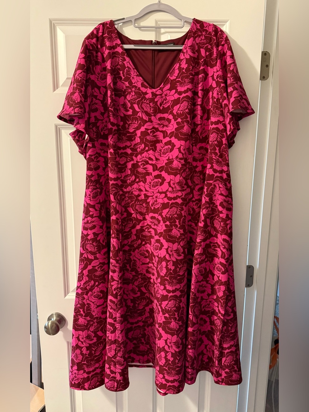 Lane Bryant Formal Floral Midi Dress